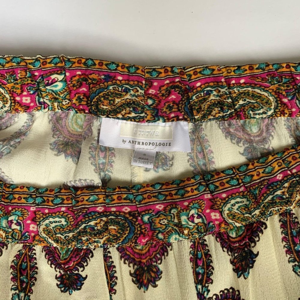 Anthropologie ett twa Scarf-Printed Shorts Size S - Picture 5 of 5